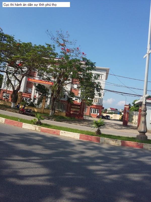 Cục thi hành án dân sự tỉnh phú thọ