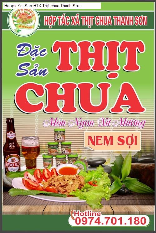 Chất lượng HTX Thịt chua Thanh Sơn